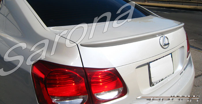 Custom Lexus GS300-400  Sedan Trunk Wing (2006 - 2012) - $149.00 (Manufacturer Sarona, Part #LX-021-TW)